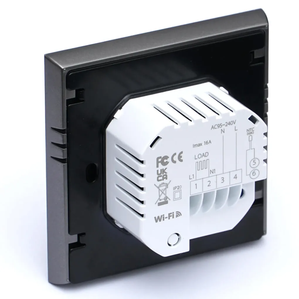 Терморегулятор Heat Plus BHT-6000-S WI-FI сенсорный 16А серебряный (BHT6000SWF)- Фото 3